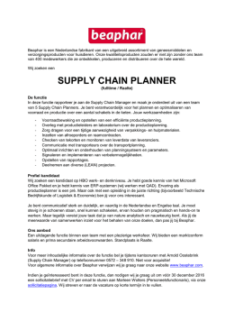 supply chain planner