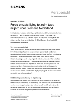 Persbericht - Siemens.nl