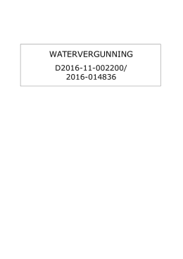 watervergunning