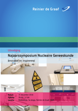 Najaarssymposium Nucleaire Geneeskunde