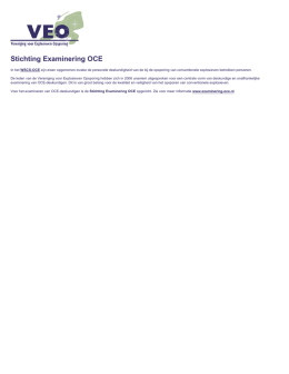 Stichting Examinering OCE - Vereniging voor Explosieven Opsporing