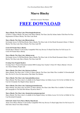 Free Book MAEVE BINCHY PDF