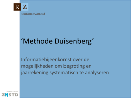 presentatie Duisenberg-methode Zaanstad