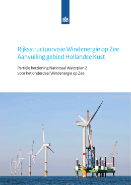 Rijksstructuurvisie Windenergie op Zee Aanvulling