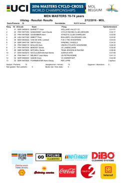 result-m-70-74y - WK Masters Cyclocross