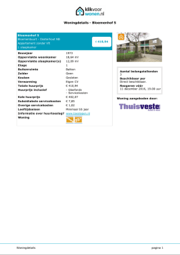 Woningdetails - Bloemenhof 5