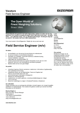 Field Service Engineer (m/v)