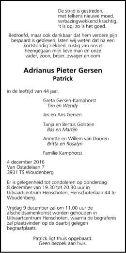Adrianus Pieter Gersen