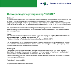 Ontwerp-omgevingsvergunning ``RiF010`