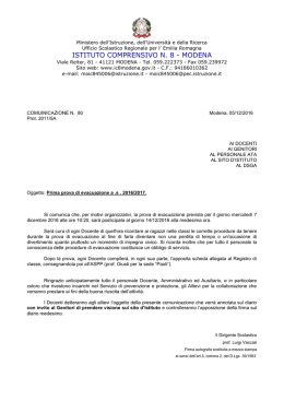 comunicazione n.80 - Istituto Comprensivo 8 di Modena