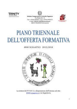Piano Triennale Offerta Formativa (PTOF)