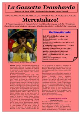 Mercatalazo! La Gazzetta Trombarda
