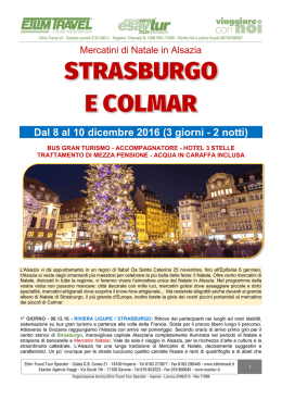 Mercatini di Natale a Strasburgo e Colmar