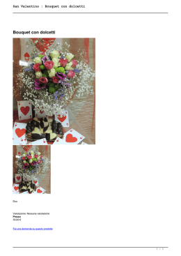 San Valentino : Bouquet con dolcetti