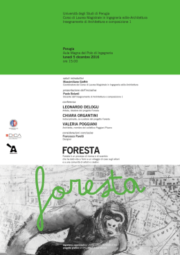foresta - Università degli Studi di Perugia
