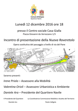 Presentazione Nuova Roveretolo - 12 dicembre 2016