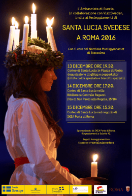 santa lucia svedese a roma 2016