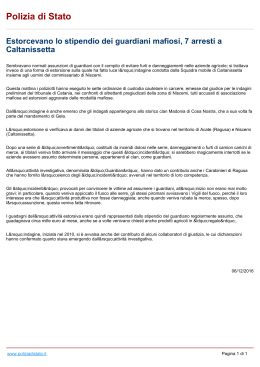 Polizia di Stato Estorcevano lo stipendio dei guardiani mafiosi, 7