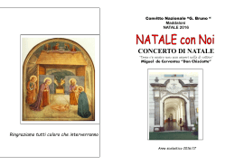 concerto di natale - Convitto Nazionale "Giordano Bruno"