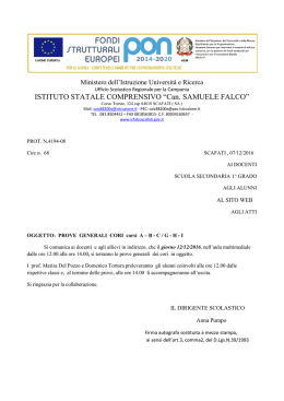 Prova generale cori
