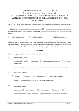 Schema esemplificativo - Ordine Ingegneri Arezzo