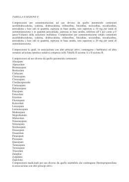 Tabella II sezione E - Ordine dei Farmacisti di Trieste