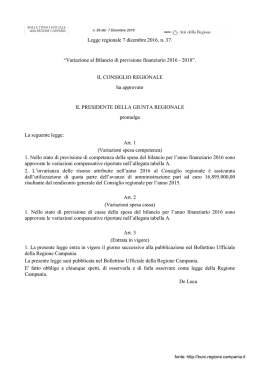 Legge regionale 7 dicembre 2016, n. 37. - Burc