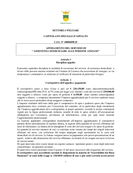 capitolato anziani - URP Regione Calabria