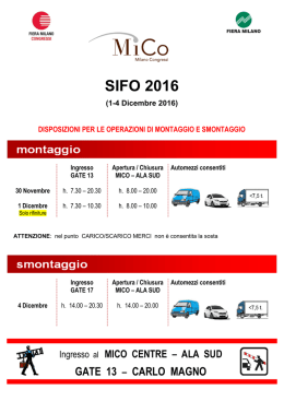SIFO 2016 (1-4 Dicembre 2016)