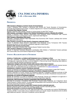 CNA Toscana Informa