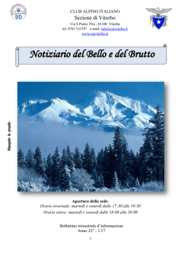 Notiziario 1 trimestre 2017 - Viterbo