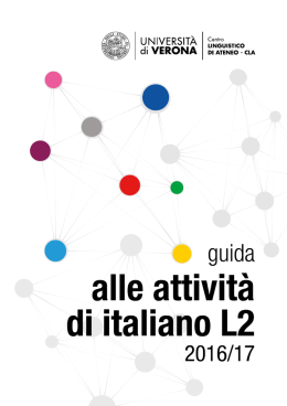 Italiano L2 - Università degli Studi di Verona