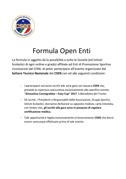 Formula Open Enti