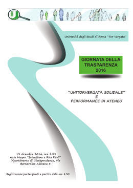 Locandina PDF - Università degli Studi di Roma "Tor Vergata"