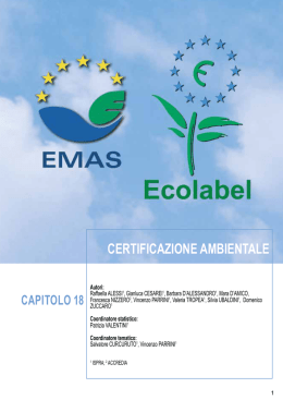 18. Certificazione ambientale