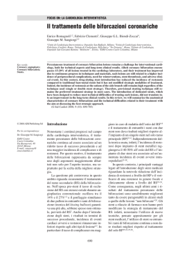 Il trattamento delle biforcazioni coronariche (PDF Available)
