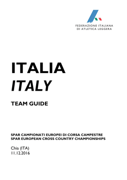 le schede della squadra italiana