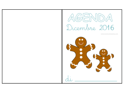 agenda dicembre prima parte