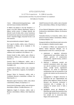 Atto Costitutivo dell`A.M.I.R.A.