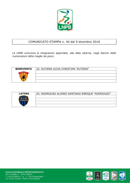 Leggi il comunicato