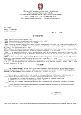 Nota n.8822 del 6/12/2016 - Ambito Territoriale per la provincia di Bari