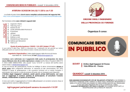 Scarica la brochure - Ordine degli Ingegneri della Provincia di Firenze
