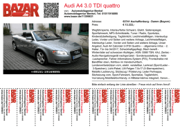 Audi A4 3.0 TDI quattro