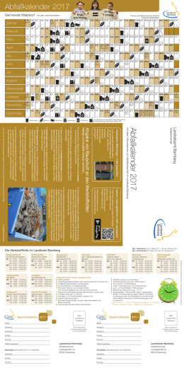 Abfallkalender 2017