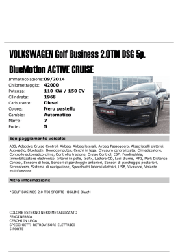 VOLKSWAGEN Golf Business 2.0TDI DSG 5p. BlueMotion ACTIVE