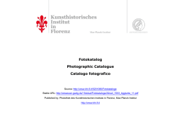 Fotokatalog Photographic Catalogue Catalogo fotografico