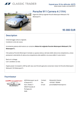 Porsche 911 Carrera 4 (1994) 95 000 EUR