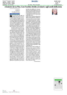Pane e giustizia &ndash; 8 dicembre 2016