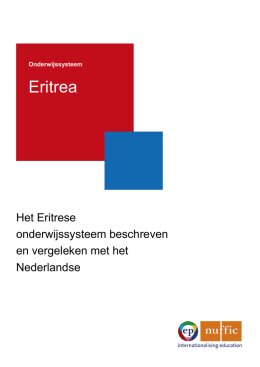 Beschrijving Onderwijssysteem Eritrea - EP