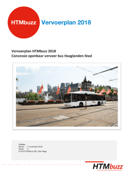 HTMbuzz Vervoerplan 2018